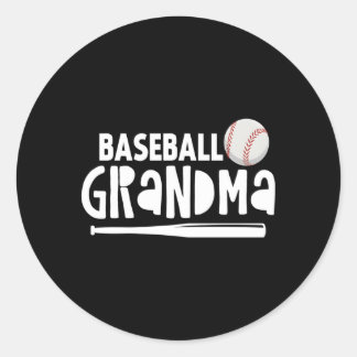 Baseball Grandma For Grandma Who Love Baseball Classic Round Sticker