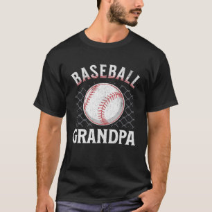 Baseball Grandpa Ball Heart Papa Father s Day spor T-Shirt