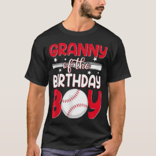 Baseball Granny Of The Birthday Boy Family T-Shirt