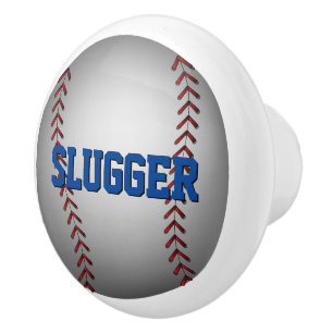 Baseball Graphic Ceramic Knob