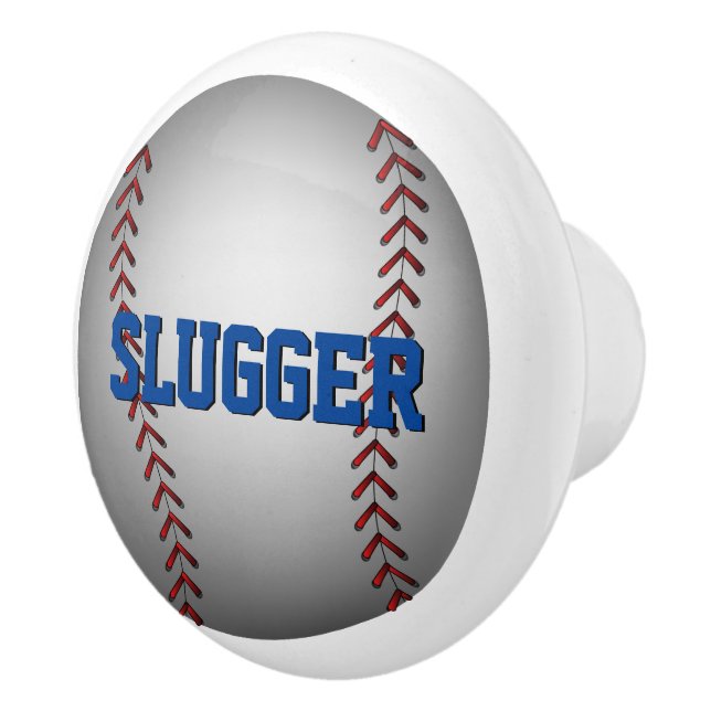 Baseball Graphic Ceramic Knob (Right)