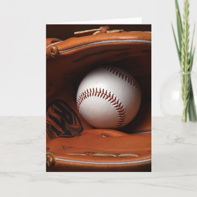Baseball Greeting Card (Front)