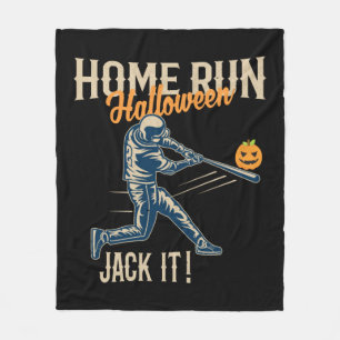 Baseball Halloween Fun Retro Distressed Stylish Fleece Blanket
