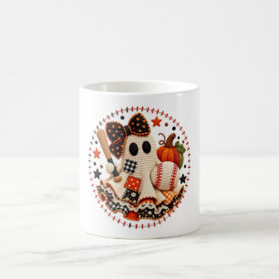 Baseball Halloween patchwork Coffee Mug