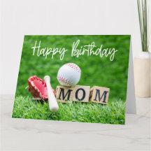Baseball Happy Birthday Baseball Mom Mother