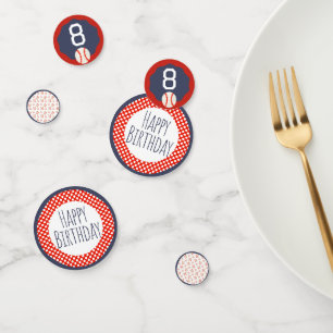 Baseball Happy Birthday Confetti