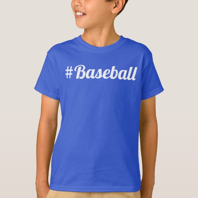 Baseball Hashtag Youth Fan Must-Have T-Shirt (Front)