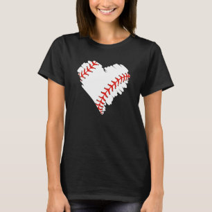 Baseball Hear Heart Baseball Fans For Men Women T-Shirt
