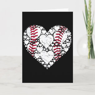 Baseball Heart Love Game Sports Fan Game Day Card