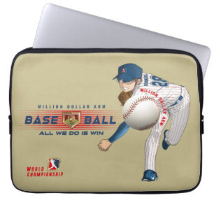 Baseball Hero with Million Dollar Arm 13" Laptop Sleeve
