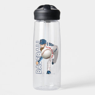 Baseball Hero with Million Dollar Arm   25oz Water Bottle