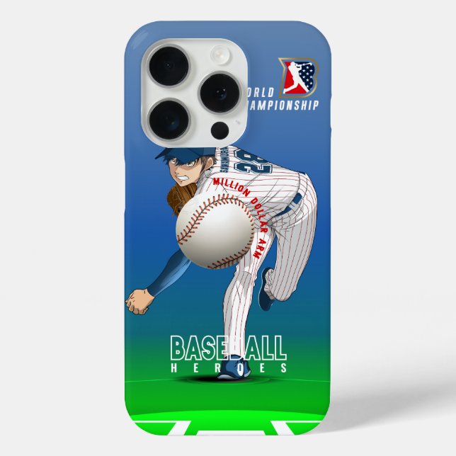 Baseball Hero with Million Dollar Arm |  Case-Mate iPhone Case (Back)
