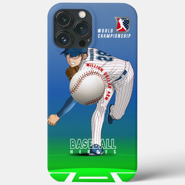 Baseball Hero with Million Dollar Arm |  Case-Mate iPhone Case (Back)