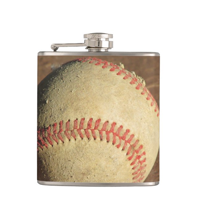 Baseball Hip Flask (Front)