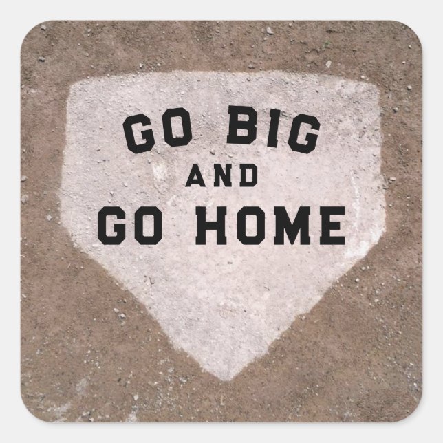 Baseball Humour Square Sticker (Front)