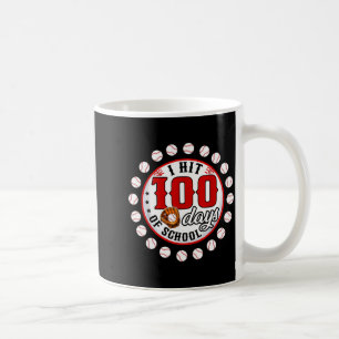 Baseball I Hit 100 Days Of School Baseball Player Coffee Mug