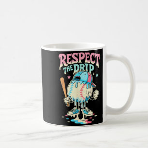 Baseball Ice Cream Drip for Boys Girls Respect The Coffee Mug