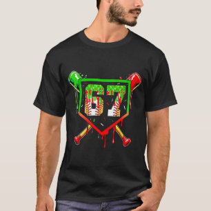 Baseball Ice Cream Drip Number 67 Player 6 7 Chris T-Shirt