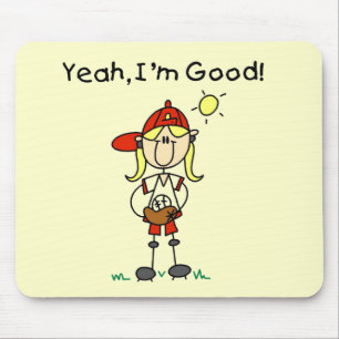 Baseball I'm Good Tshirts and Gifts Mouse Pad