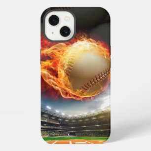 Baseball in Flames iPhone 13 Case