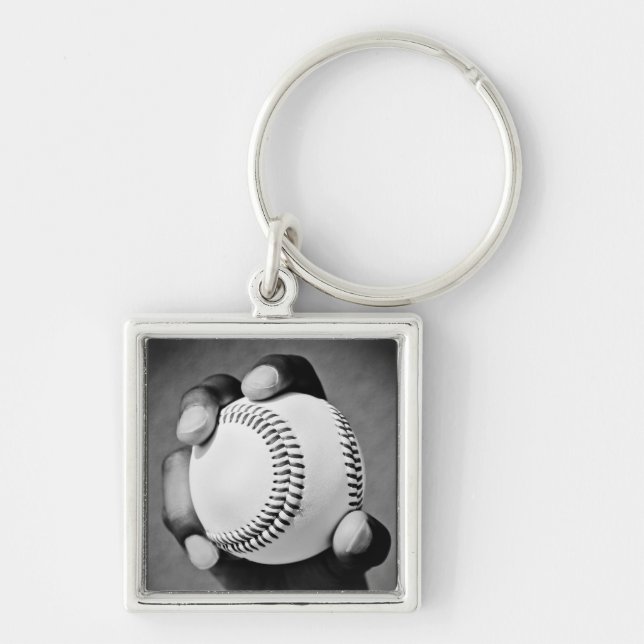 baseball in hand keychain (Front)