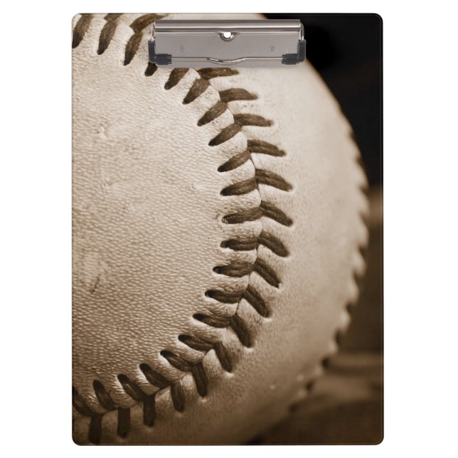 Baseball in Sepia Clipboard (Front)