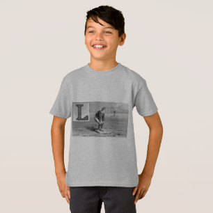 Baseball Initial L Sports Rhyme Vintage Left Field T-Shirt