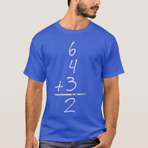 Baseball Inspired Math 6 4 3 2 Double Play Softbal T-Shirt