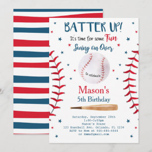 Baseball Invitation, Baseball Invites, Baseball Invitation