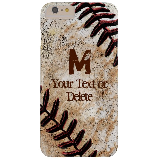 Baseball iPhone Cases Personalized iPhone 6 Plus (Back)
