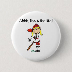 Baseball is Life 2 Inch Round Button