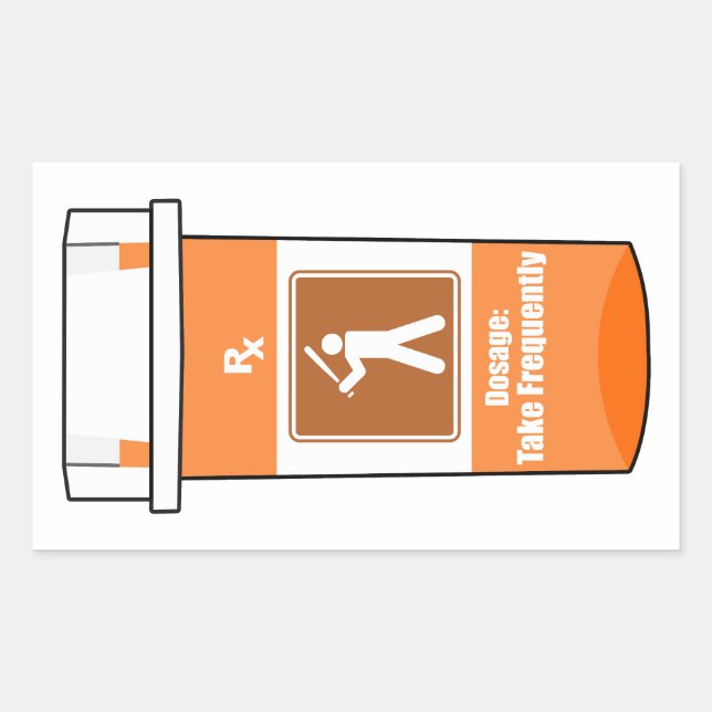 Baseball Is My Drug Sticker (Front)