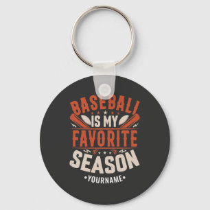 Baseball is my Favourite Season Keychain