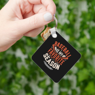 Baseball is my Favourite Season Keychain