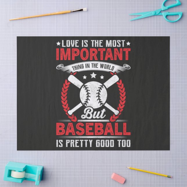  Baseball Is Pretty Good Tissue Paper (Craft)