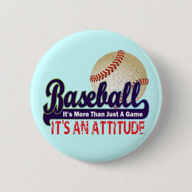 BASEBALL - IT'S MORE THAN JUST A GAME 2 INCH ROUND BUTTON (Front)