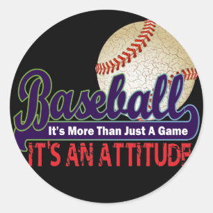 BASEBALL - IT'S MORE THAN JUST A GAME CLASSIC ROUND STICKER