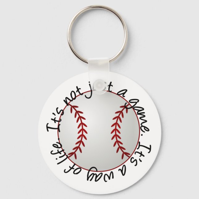 Baseball-its not just a game keychain (Front)