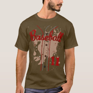Baseball Jersey Number 11 Kids Baseball Uniform Di T-Shirt