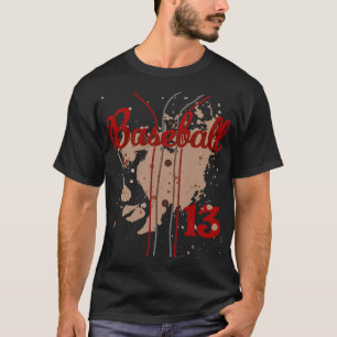 Baseball Jersey Number 13 Kids Baseball Uniform Di T-Shirt
