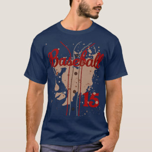 Baseball Jersey Number 15 Kids Baseball Uniform Di T-Shirt