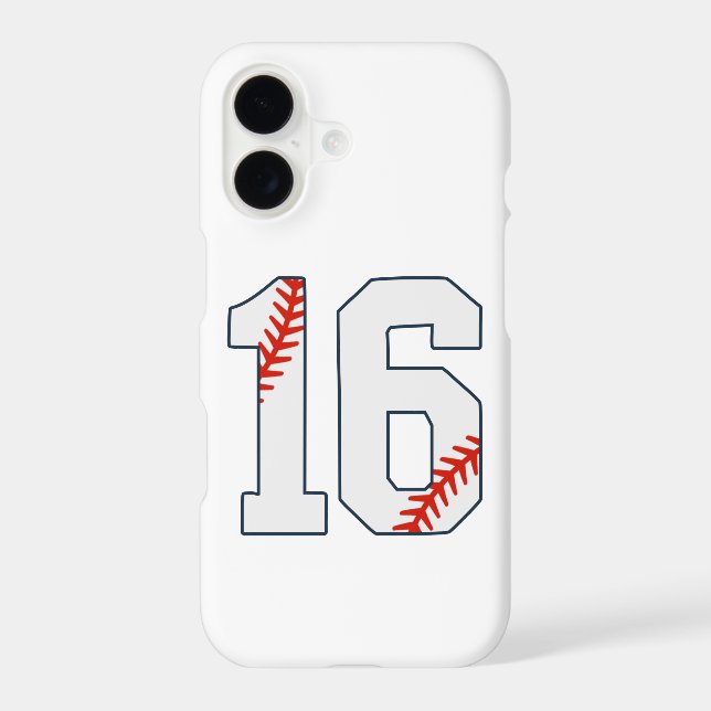 Baseball Jersey Number 16 (Back)