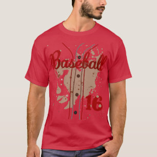 Baseball Jersey Number 16 Kids Baseball Uniform Di T-Shirt