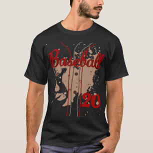 Baseball Jersey Number 20 Kids Baseball Uniform Di T-Shirt