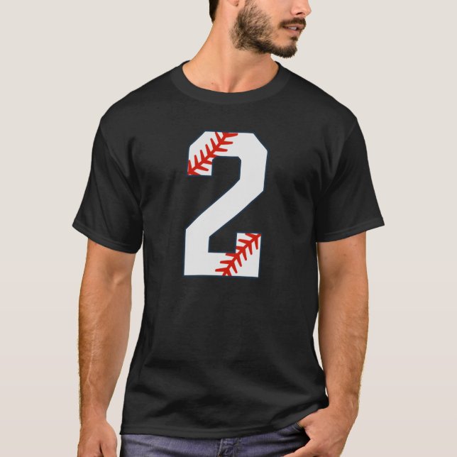 Baseball Jersey Number 2 T-Shirt (Front)