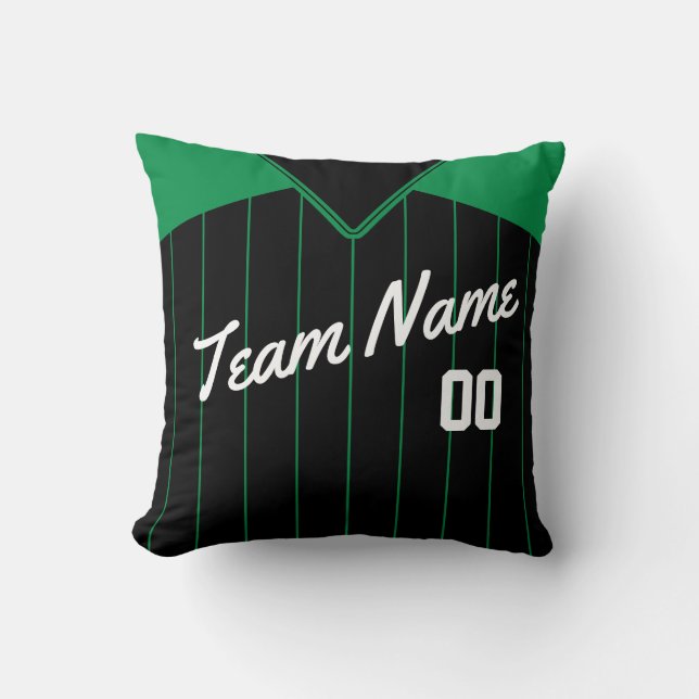 Baseball Jersey Personalized Template Pillow (Front)