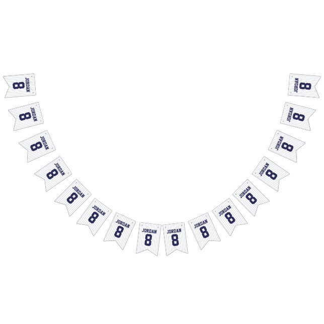 Baseball Jersey - Sports Theme Birthday Party Bunting Flags (All)
