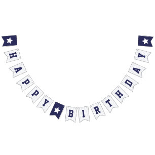 Baseball Jersey - Sports Theme Birthday Party Bunting Flags