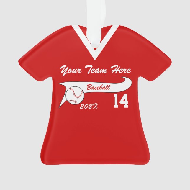 Baseball Jersey with Colour Change Ornament (Front)