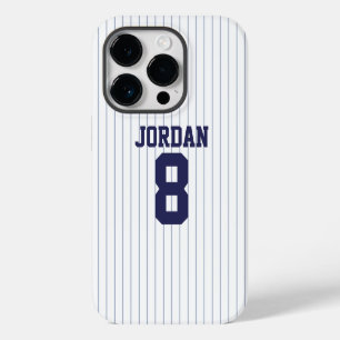 Baseball Jersey with Custom Name and Number iPhone 14 Pro Case